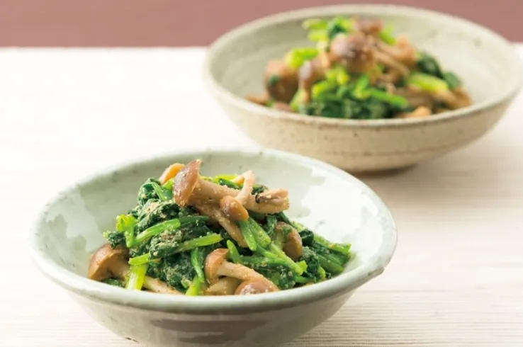 ほうれん草としめじのごま和えのイメージ