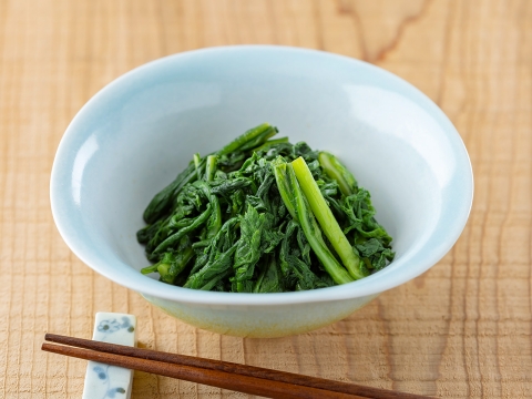 春菊の辛子醤油和え