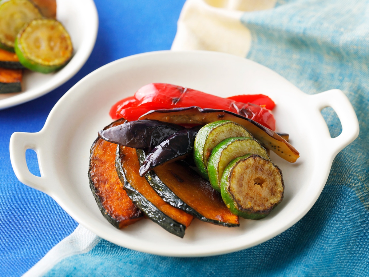 夏野菜のレモン醤油焼き