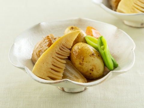 春野菜と鶏肉の煮物