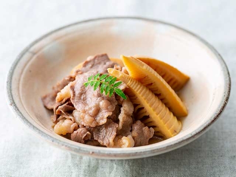 たけのこと牛肉の煮物